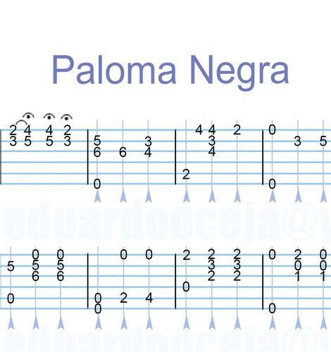 paloma negra chords